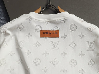 260421 New high-quality jacquard towel embroidered T-shirt