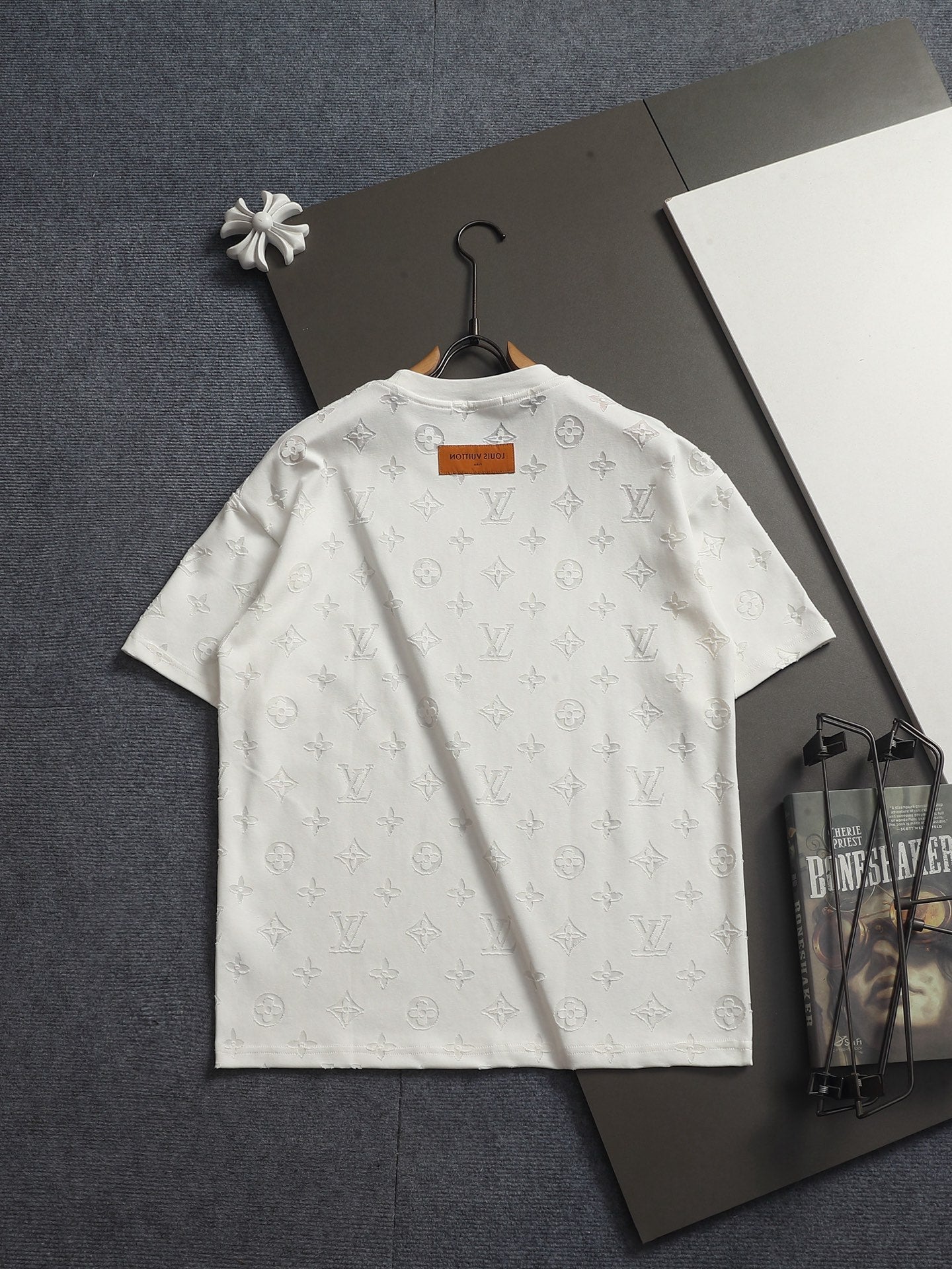 260421 New high-quality jacquard towel embroidered T-shirt