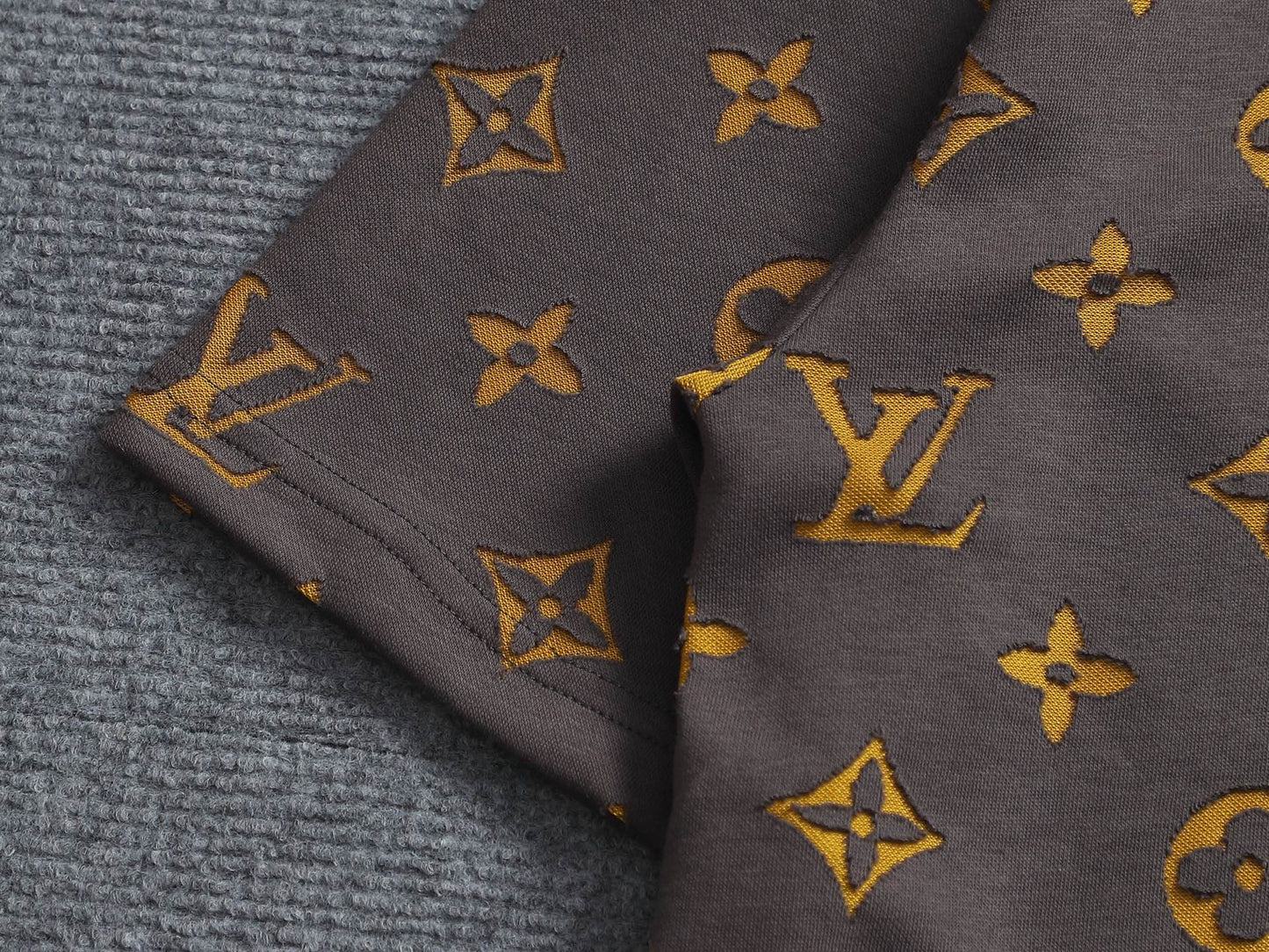 260421 New high-quality jacquard towel embroidered T-shirt