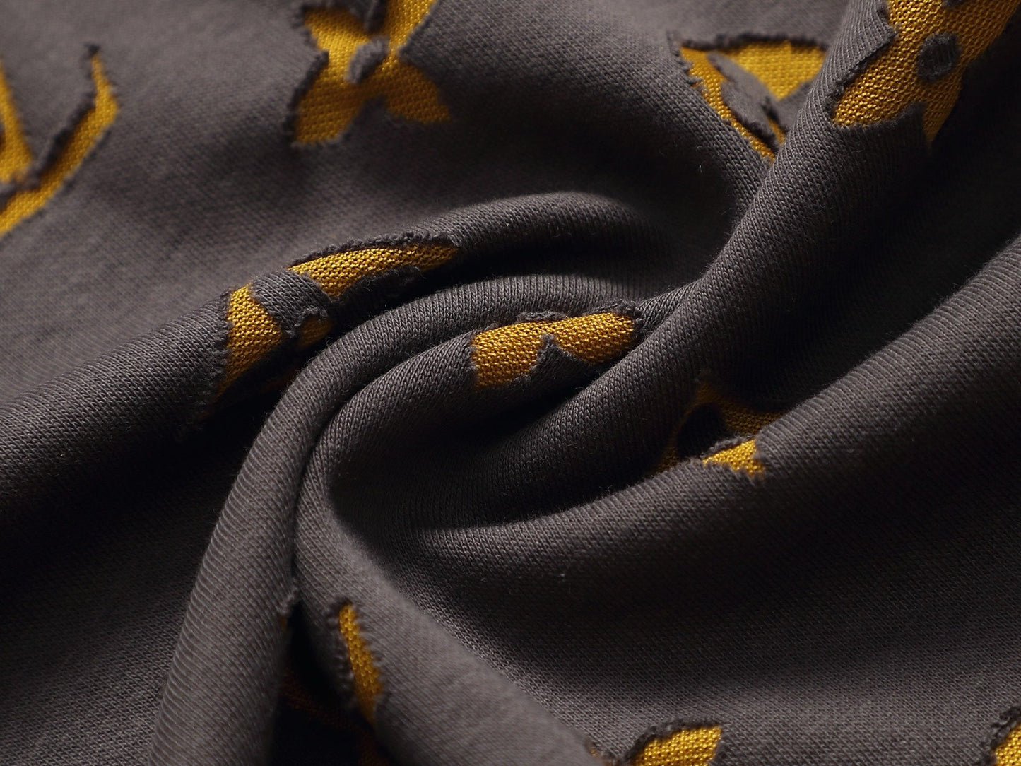 260421 New high-quality jacquard towel embroidered T-shirt