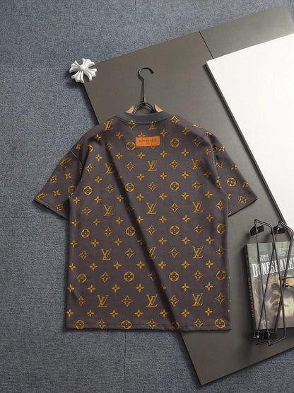 260421 New high-quality jacquard towel embroidered T-shirt