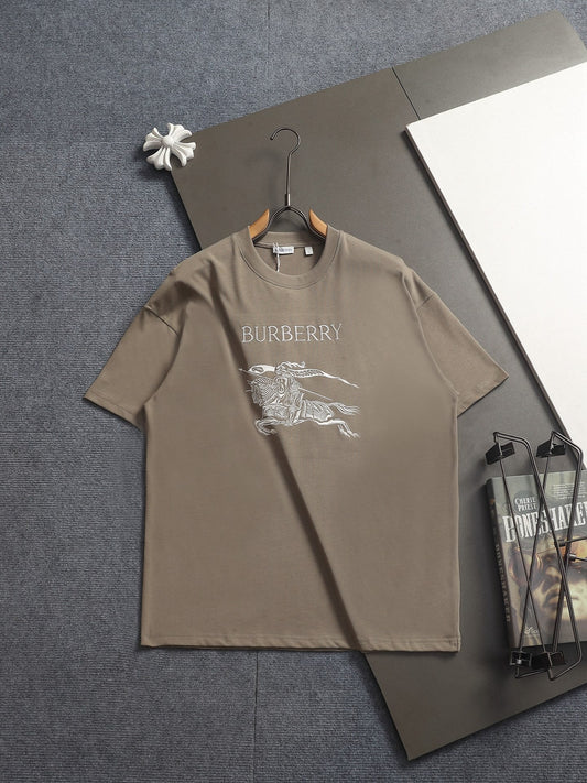 260421 New high-quality classic logo embroidered T-shirt