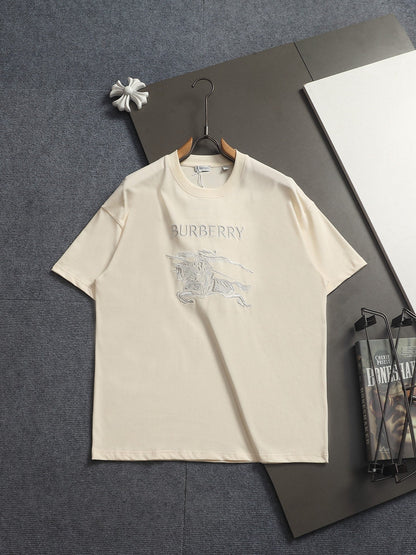 260421 New high-quality classic logo embroidered T-shirt