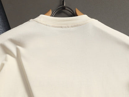 260421 New high-quality classic logo embroidered T-shirt