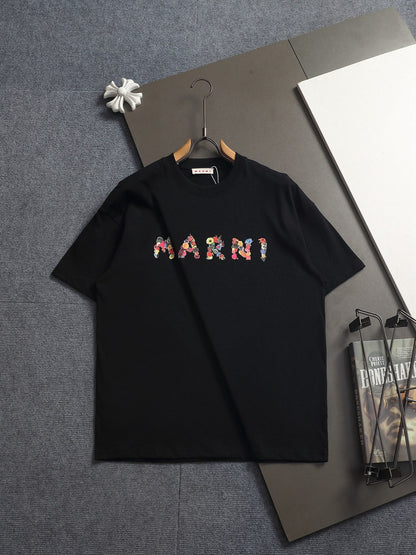 260421 New high-quality, minimalist and retro-printed T-shirt