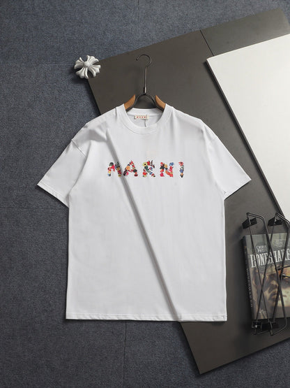 260421 New high-quality, minimalist and retro-printed T-shirt