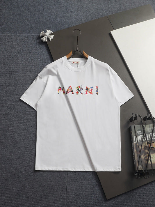260421 New high-quality, minimalist and retro-printed T-shirt