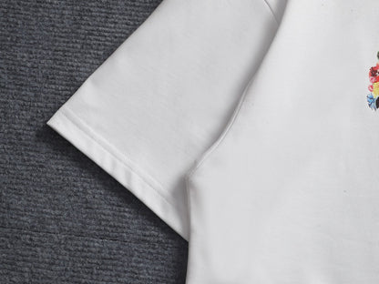 260421 New high-quality, minimalist and retro-printed T-shirt