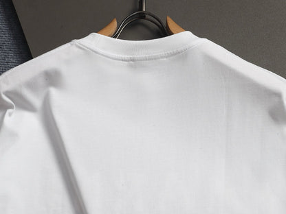 260421 New high-quality, minimalist and retro-printed T-shirt