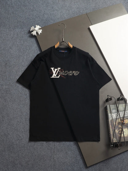260421 New high-quality three-dimensional simple-print T-shirt