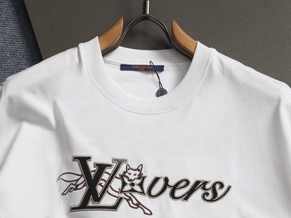 260421 New high-quality three-dimensional simple-print T-shirt