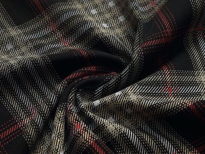 260421 New high-quality checked three-dimensional gradient printed T-shirt
