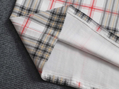 260421 New high-quality checked three-dimensional gradient printed T-shirt