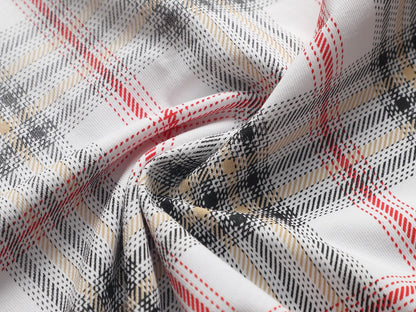 260421 New high-quality checked three-dimensional gradient printed T-shirt