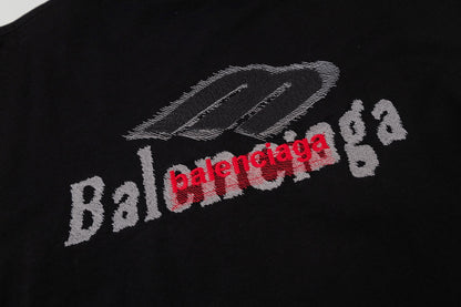 260428 New high-quality double-process embroidered T-shirt with fabric applique design