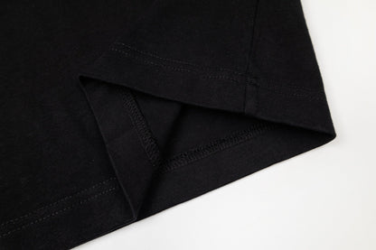 260428 New high-quality double-process embroidered T-shirt with fabric applique design