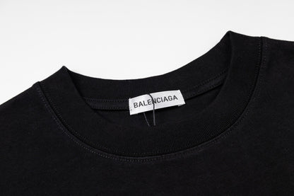 260428 New high-quality double-process embroidered T-shirt with fabric applique design