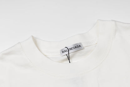 260428 New high-quality double-process embroidered T-shirt with fabric applique design