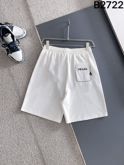 260428 New high-quality, simple knitted embroidered shorts