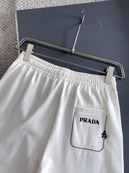 260428 New high-quality, simple knitted embroidered shorts