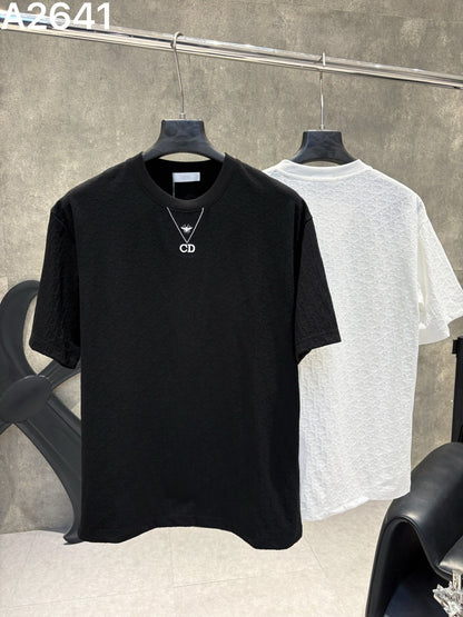 260428 New high-quality custom-made fabric embroidered T-shirt