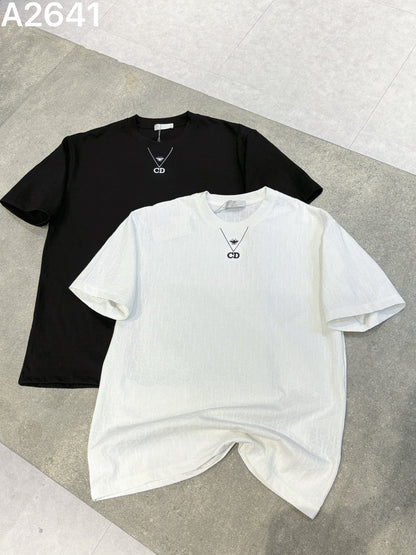 260428 New high-quality custom-made fabric embroidered T-shirt