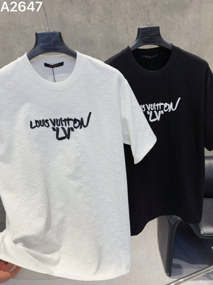 260428 New high-quality custom-made fabric embroidered T-shirt
