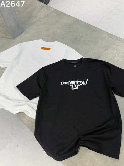 260428 New high-quality custom-made fabric embroidered T-shirt