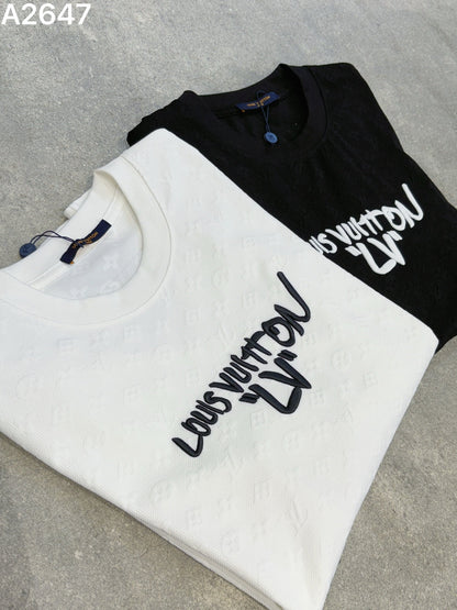 260428 New high-quality custom-made fabric embroidered T-shirt
