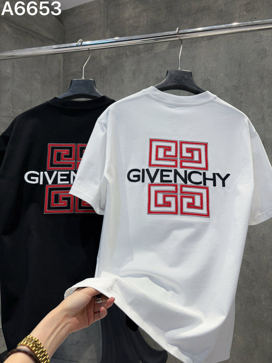 260428 New high-quality, heavily-embroidered T-shirt with large-scale embroidery design
