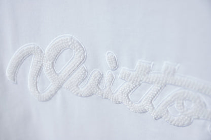 260428 New high-quality daily-style bead-studded ballpoint T-shirt
