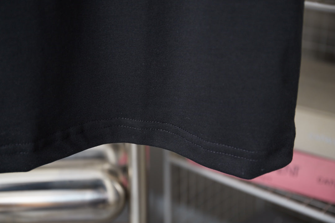 260428 New high-quality daily-style bead-studded ballpoint T-shirt