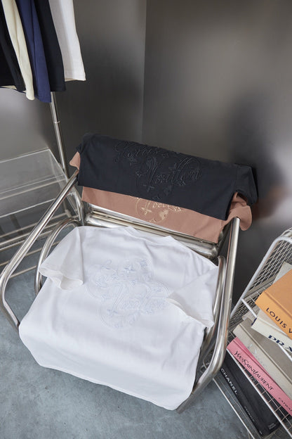 260428 New high-quality everyday-style embroidered T-shirt