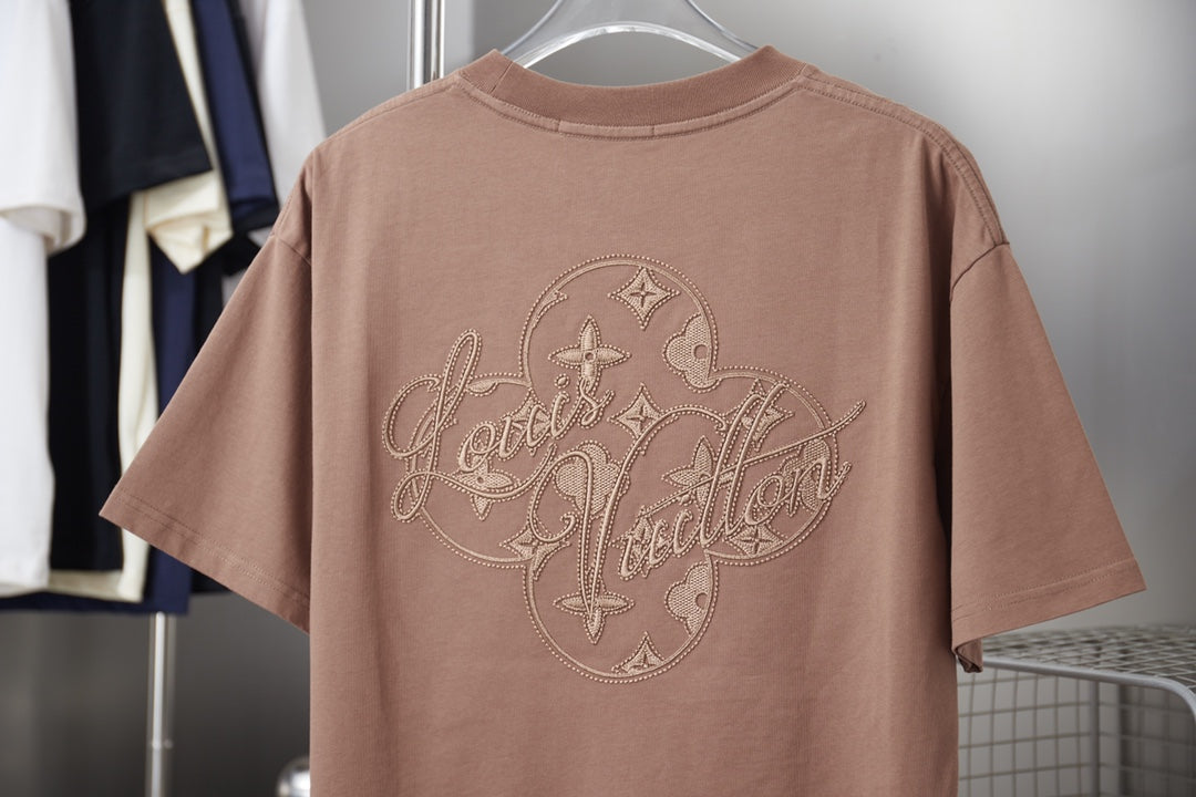 260428 New high-quality everyday-style embroidered T-shirt