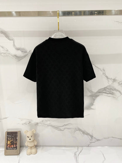 260428 New high-quality textured jacquard pocket T-shirt
