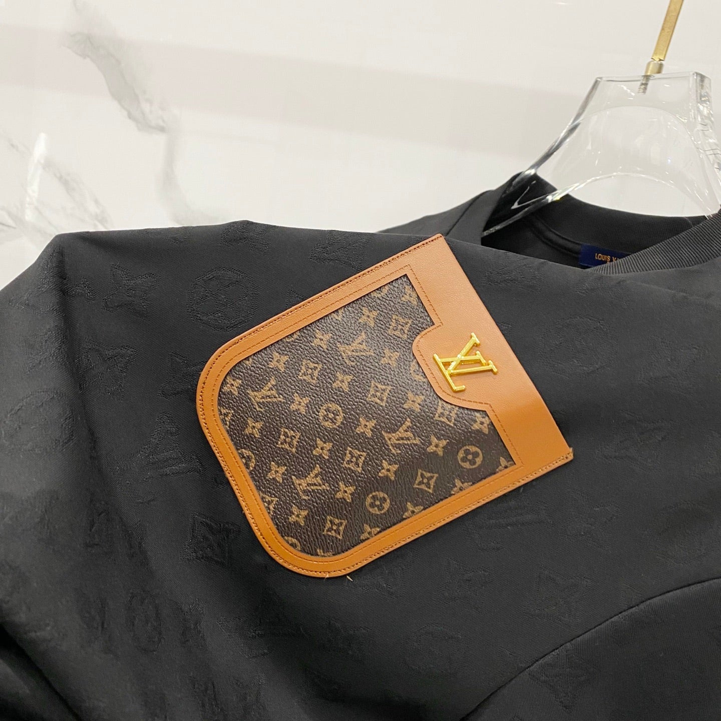 260428 New high-quality textured jacquard pocket T-shirt