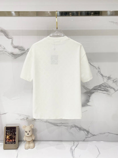 260428 New high-quality textured jacquard pocket T-shirt