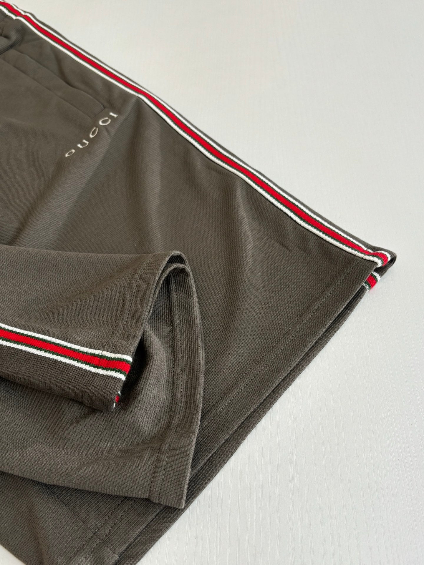 260428 New high-quality cotton striped contrast-colored woven belt letter short pants set