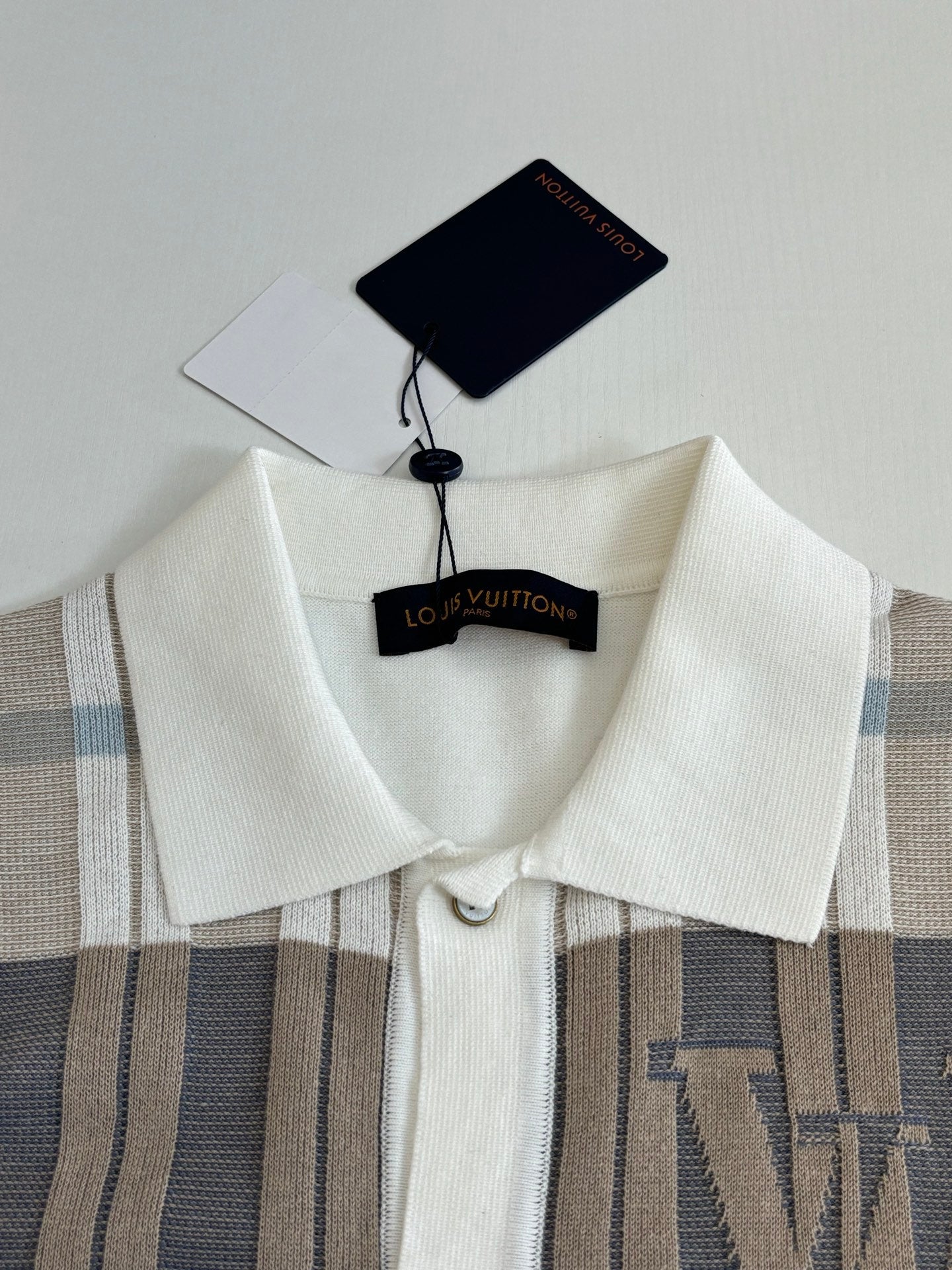 260428 New high-quality checked jacquard knitted short-sleeved shirt