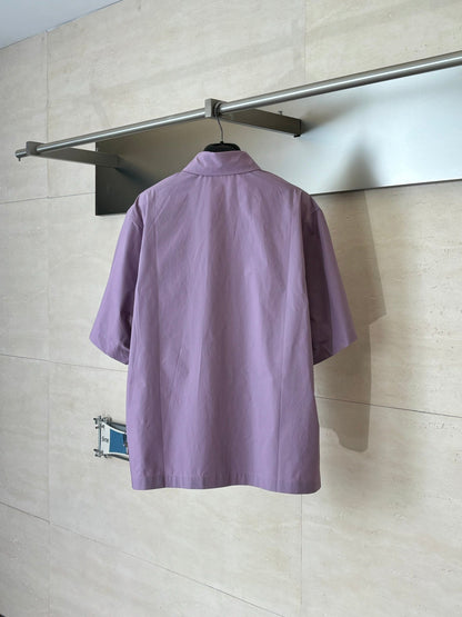 260428 New high-quality letter-stitched short-sleeved collar shirt