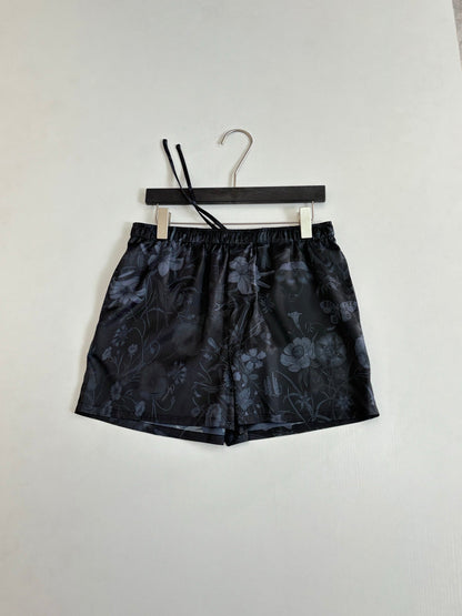 260428 New high-quality butterfly flower printed full-pattern brocade short pants set