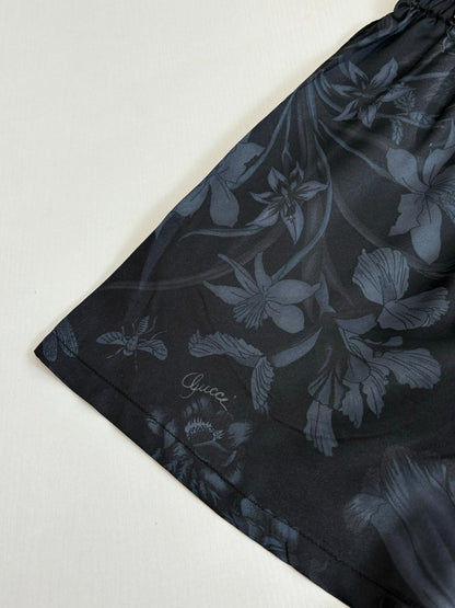 260428 New high-quality butterfly flower printed full-pattern brocade short pants set