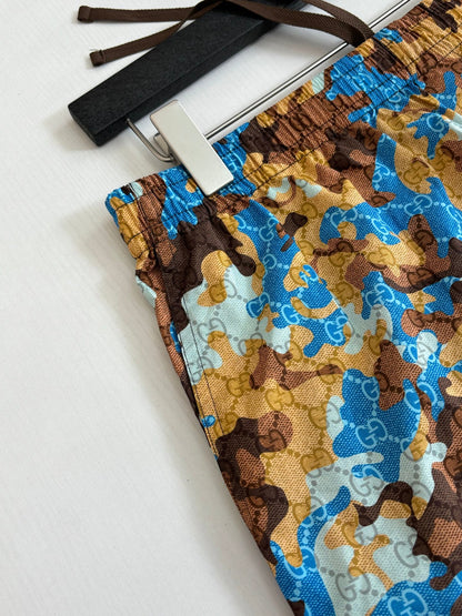 260428 New high-quality color-matched full-print short pants set