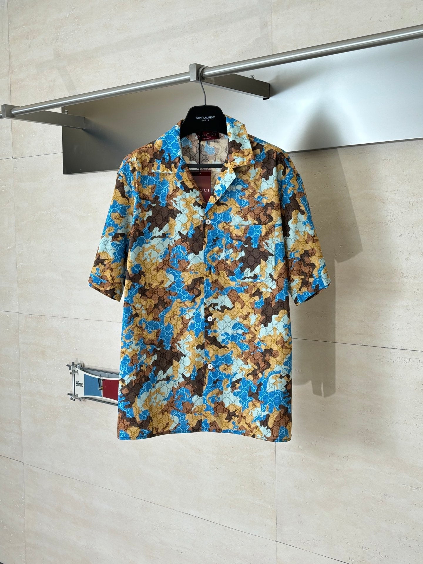 260428 New high-quality color-matched full-print short-sleeved shirt set