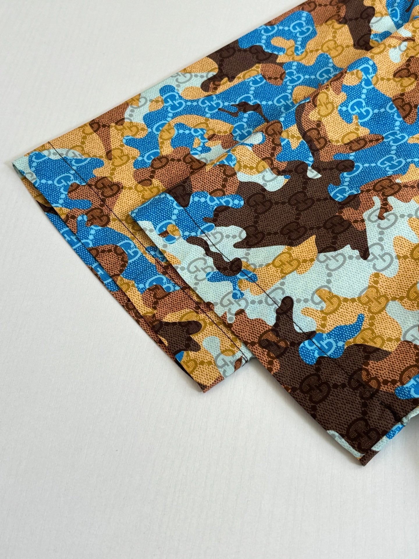 260428 New high-quality color-matched full-print short-sleeved shirt set