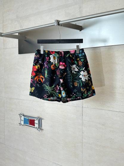 260428 New high-quality floral-printed satin short set with full prints