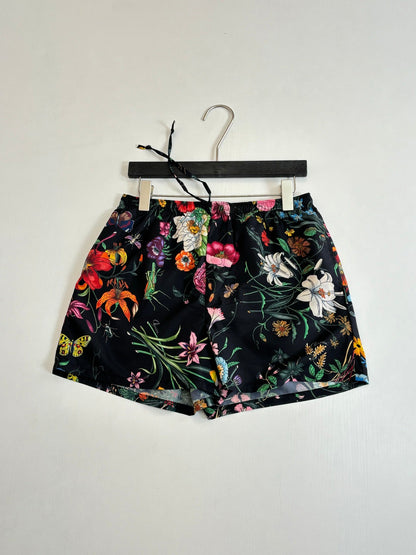 260428 New high-quality floral-printed satin short set with full prints