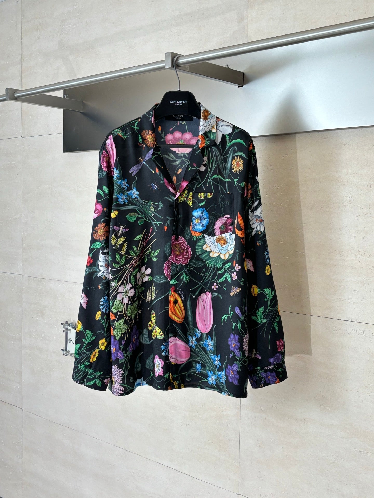 260428 New high-quality floral-printed chiffon long-sleeved shirt with full printing