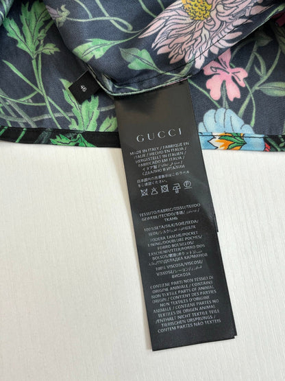 260428 New high-quality floral-printed chiffon long-sleeved shirt with full printing