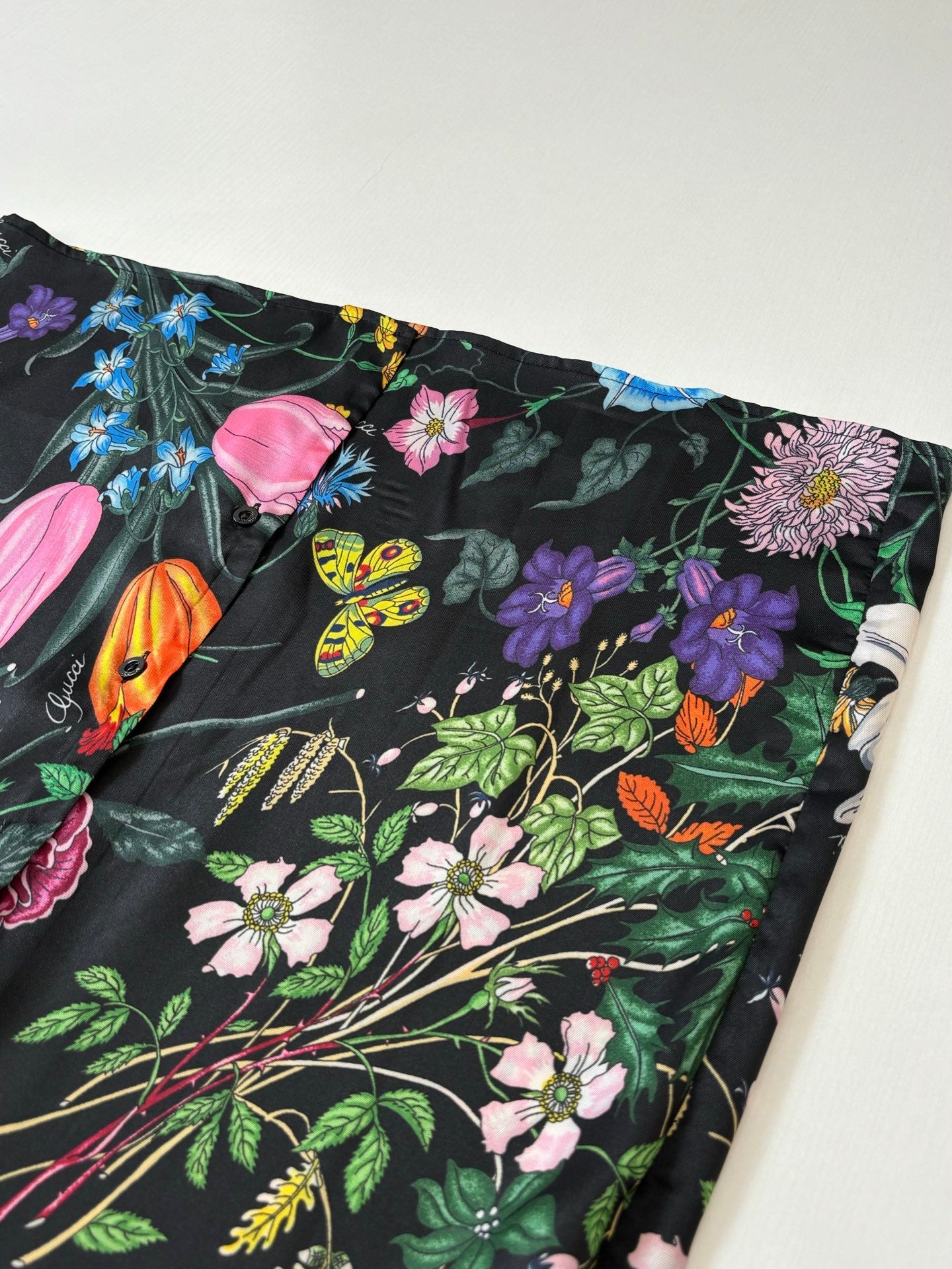 260428 New high-quality floral-printed chiffon long-sleeved shirt with full printing